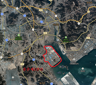 율촌산업단지 위치도