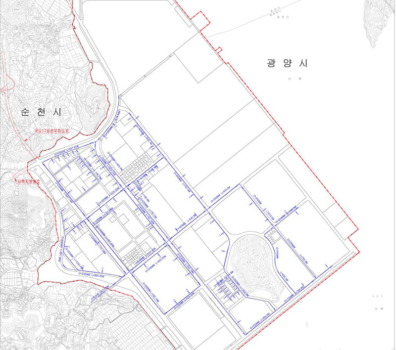 상수계획도(공업용수) 이미지